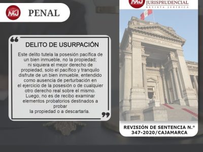 REV DE SENTENCIA N.° 347-2020 CAJAMARCA